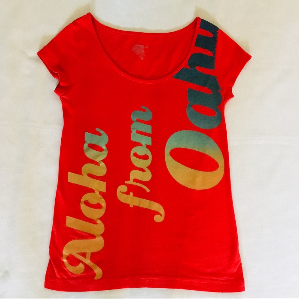 Old Navy Medium Aloha from Oahu Graphic Tee Shirt